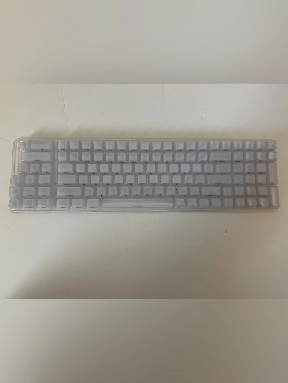 Jelly Crystal PBT Side Engraved Keycaps Mechanical Keyboard Semi Transparent